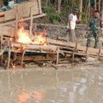 Polisi Razia Tambang Emas Ilegal di Sungai Tekudum Kapuas Hulu