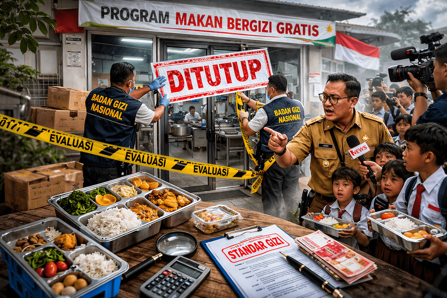 Menu Tak Sesuai Standar, 7 Dapur MBG di Kalbar Ditutup