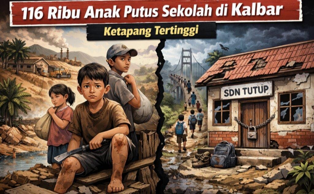116 Ribu Anak Putus Sekolah di Kalbar, Ketapang Paling Parah