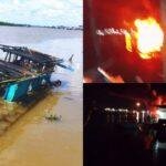 Kapal Jalur PT KAN dan PT Harita CMI Meledak Hebat di Ketapang, 1 Tewas