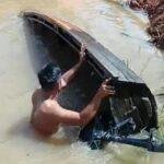 Satu Warga Sanggau Hilang Misterius, Speed Air Ditemukan Terbalik