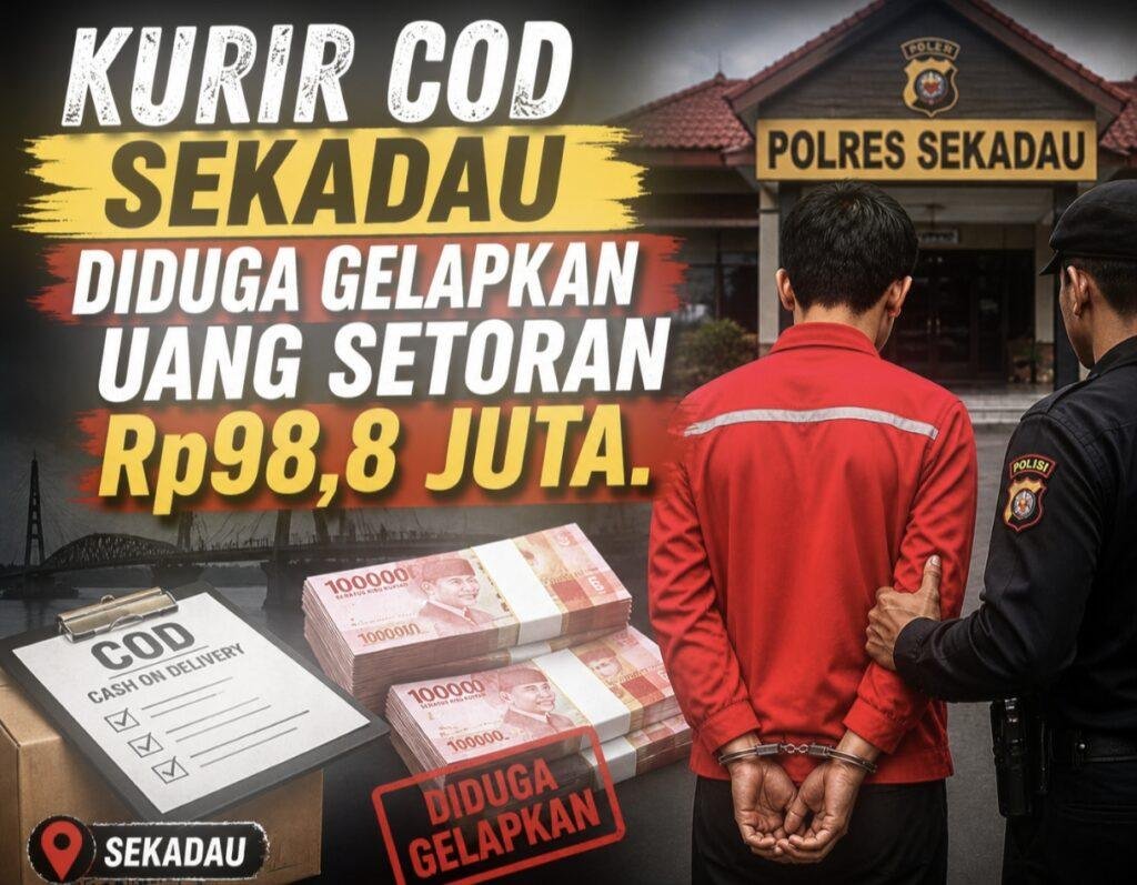 Kurir COD Sekadau Diduga Gelapkan Uang Setoran Rp98,8 Juta
