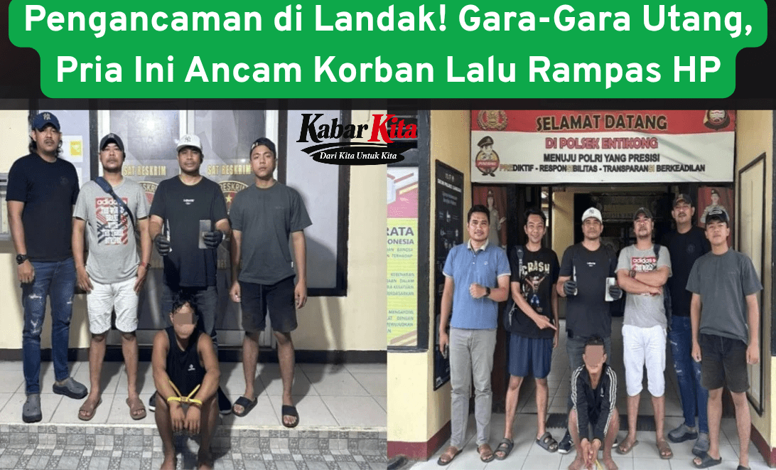 Pengancaman di Landak! Gara-Gara Utang, Pria Ini Ancam Korban Lalu Rampas HP