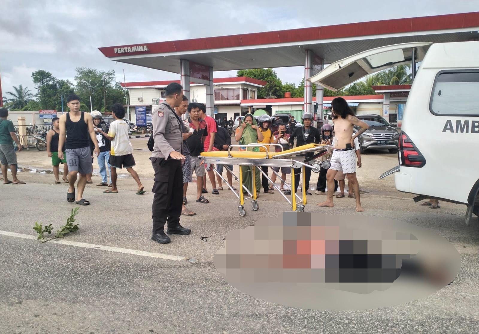 Motor dan Mobil Bertabrakan di Jalan Bodok–Sanggau