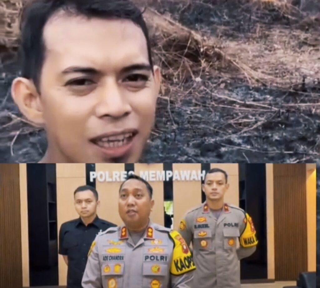 Video Pembakaran Lahan Viral, Polisi Naikkan Kasus Anggota DPRD Mempawah ke Penyidikan