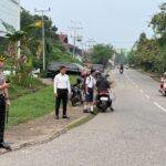 Turun Langsung ke Jalan, Kapolres Sanggau Pimpin Strong Point Pagi di Depan SMPN 2 Sanggau