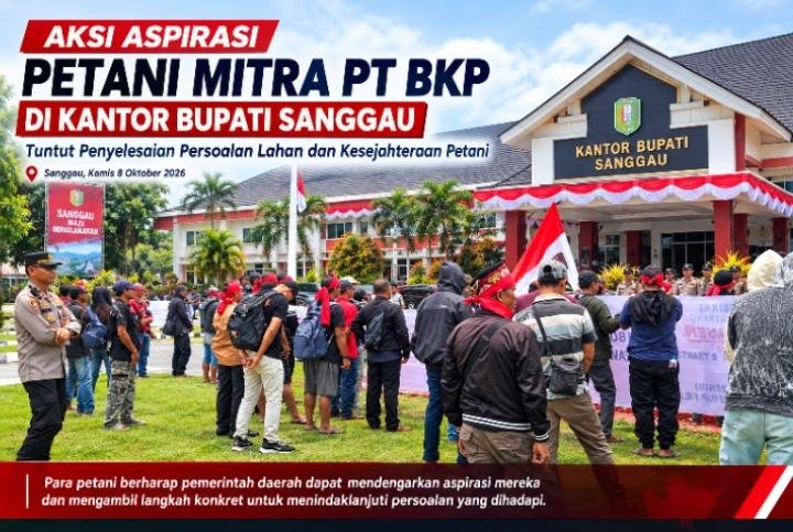 Petani Mitra PT BKP Sampaikan Aspirasi di Kantor Bupati Sanggau, Tuntut Penyelesaian Persoalan Lahan