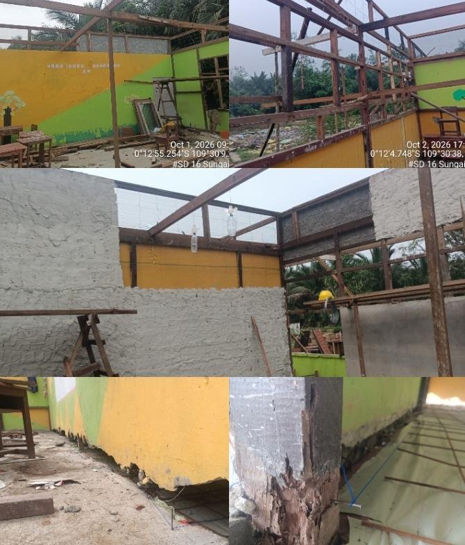 Proyek Revitalisasi SDN 16 Tebang Kacang Diduga Kental Penyimpangan